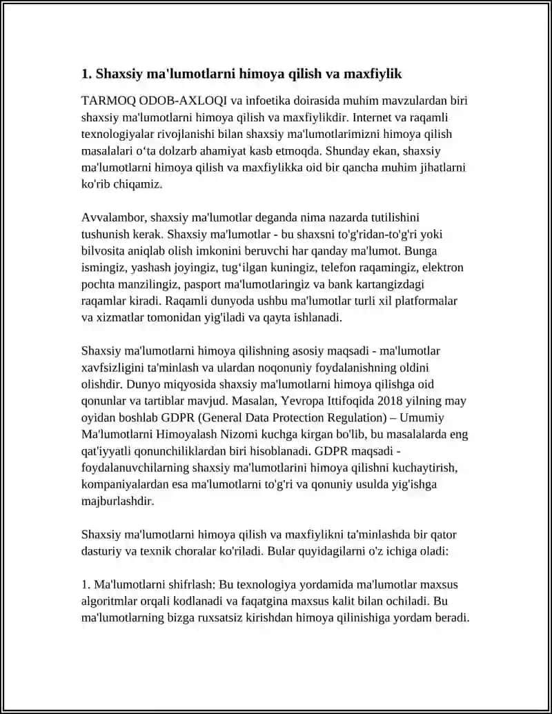 TARMOQ ODOB-AXLOQI.(INFOETIKA) 3