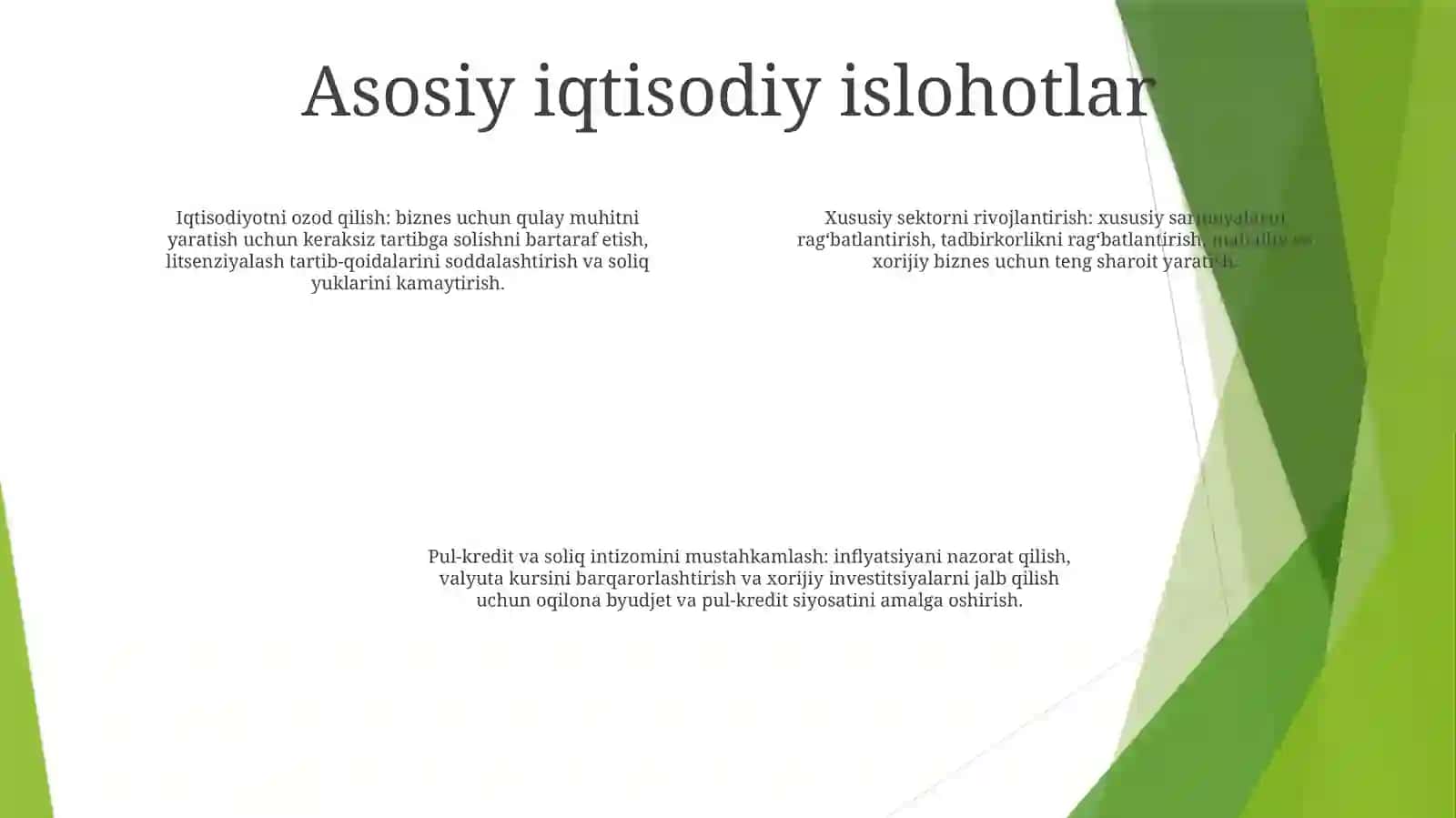 Oʻzbekiston Iqtisodiyotida Bozorni Erkinlashtirish 3