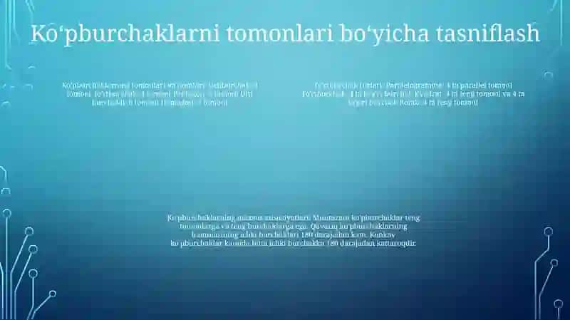 Ko'pburchaklar Haqida Ma'Lumot 3