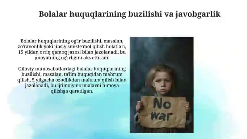Bolalar huquqlari: Konstitutsiyaviy kafolatlar 3
