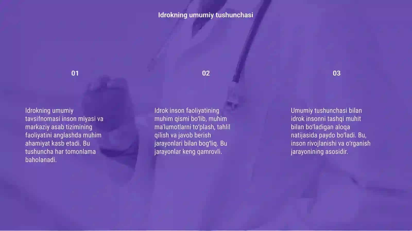 Idrokning umumiy tavsifnomasi 3