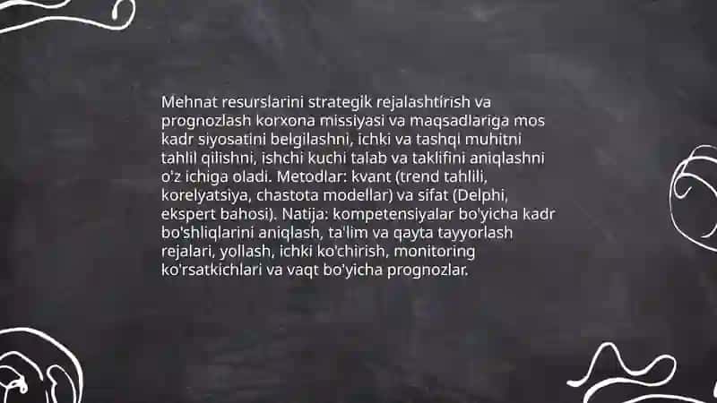 Mehnat Resurslari va Raqobatdoshlikni Ta'minlash 3