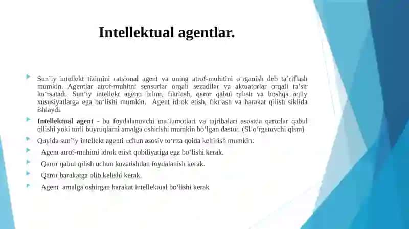 Intellektual agentlar 3