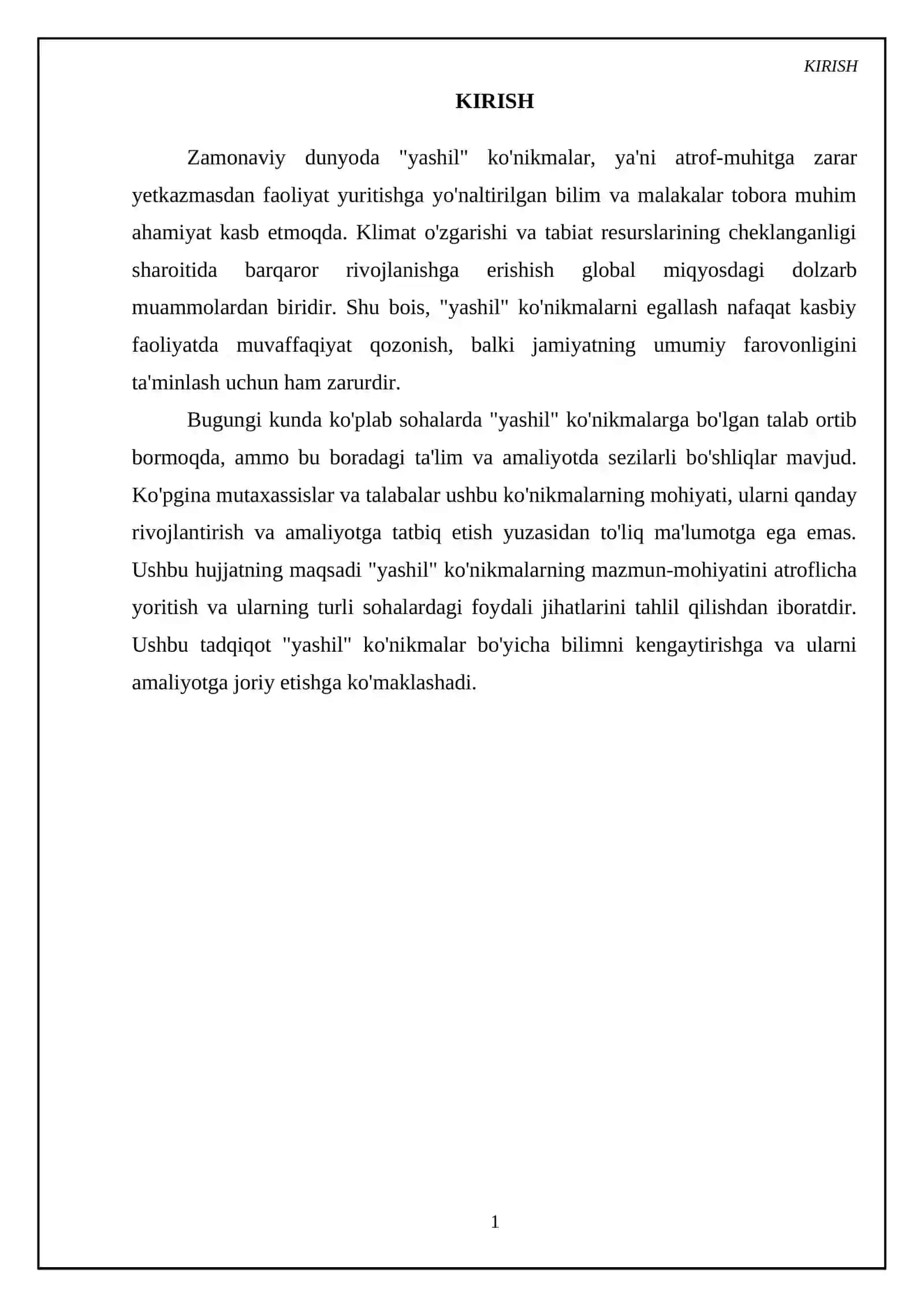 "Yashil" ko'nikmalar va uning foydali jihatlari 3