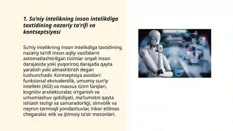 Su'niy intelikning inson intelikdiga taxtidi 3