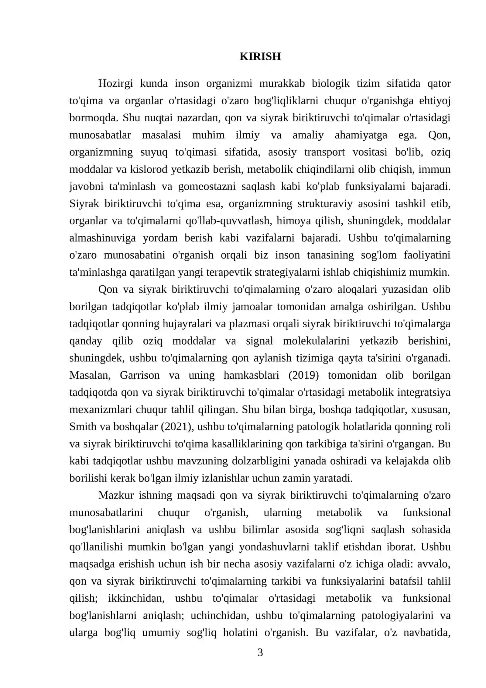 Qon va siyrak biriktiruvchi to'qimalarning o'zaro munosabati 3