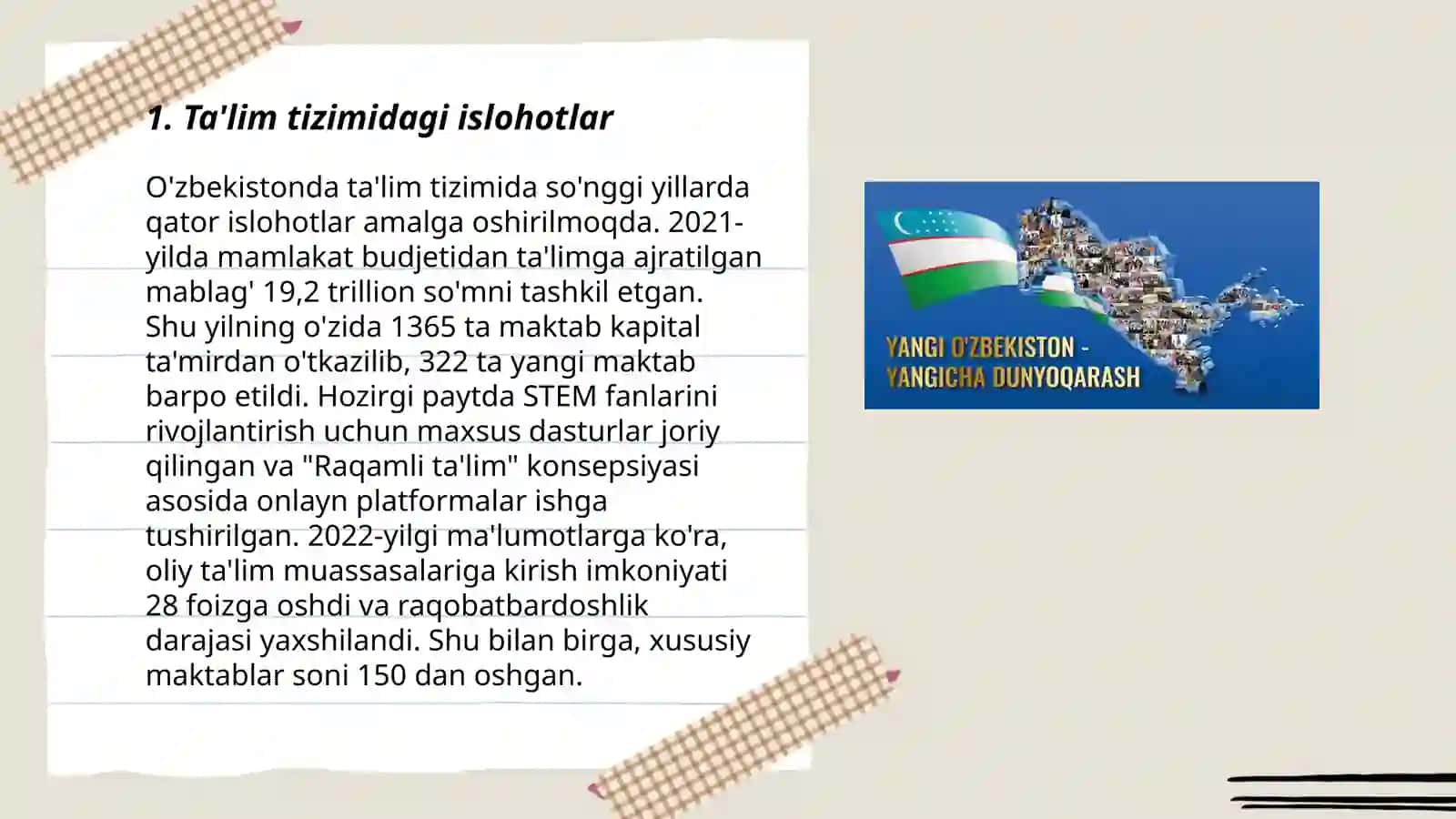 Oʻzbekiston respublikasida ijtimoiy sohadagi islohotlar 3