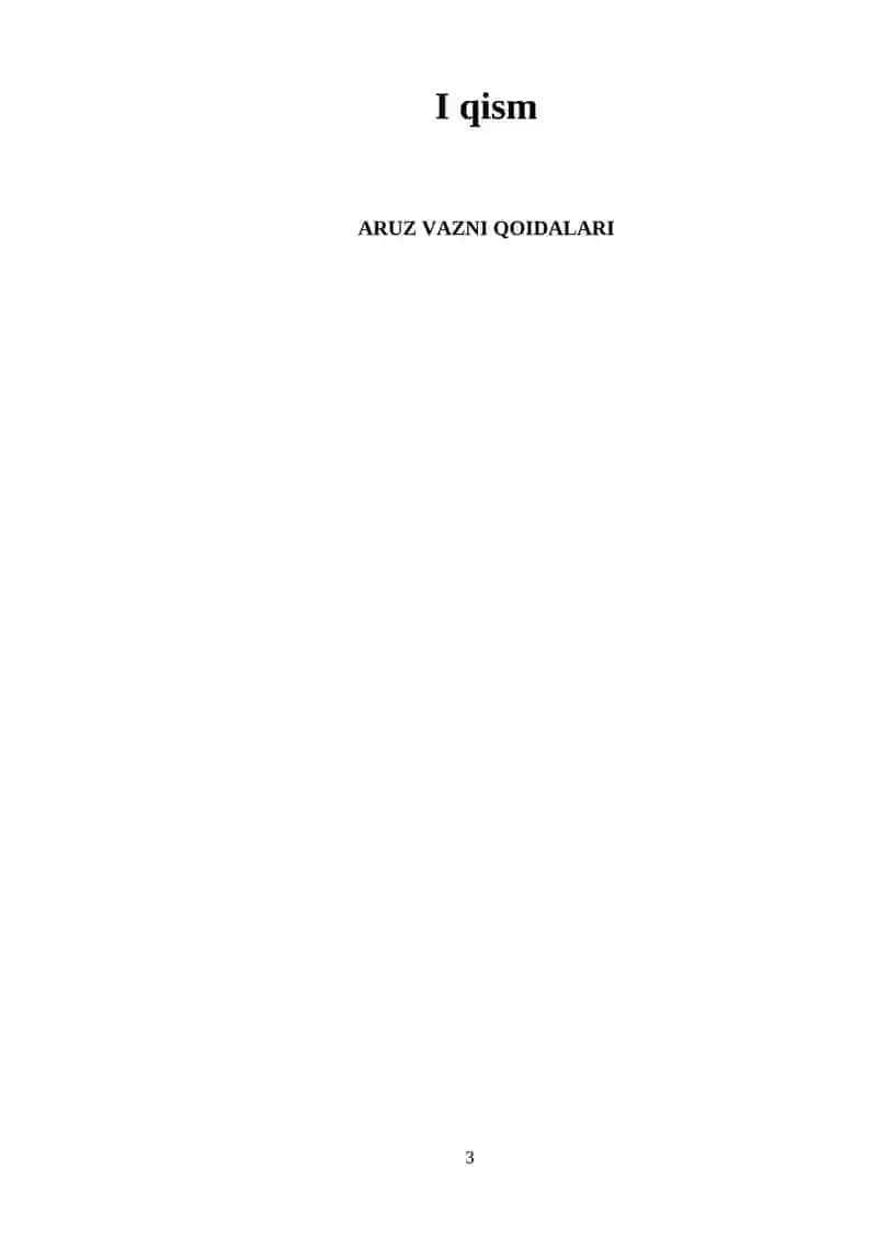ARUZ VAZNI QOIDALARI 3