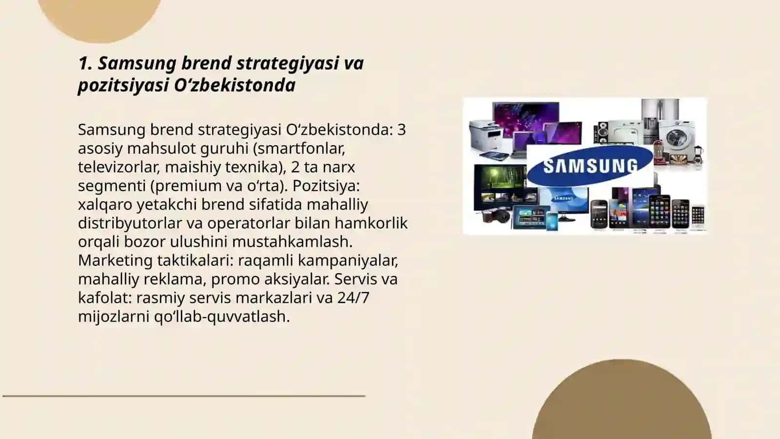 Samsung Brend Strategiyasi va Poziysiyasi Oʻzbekistonda 3