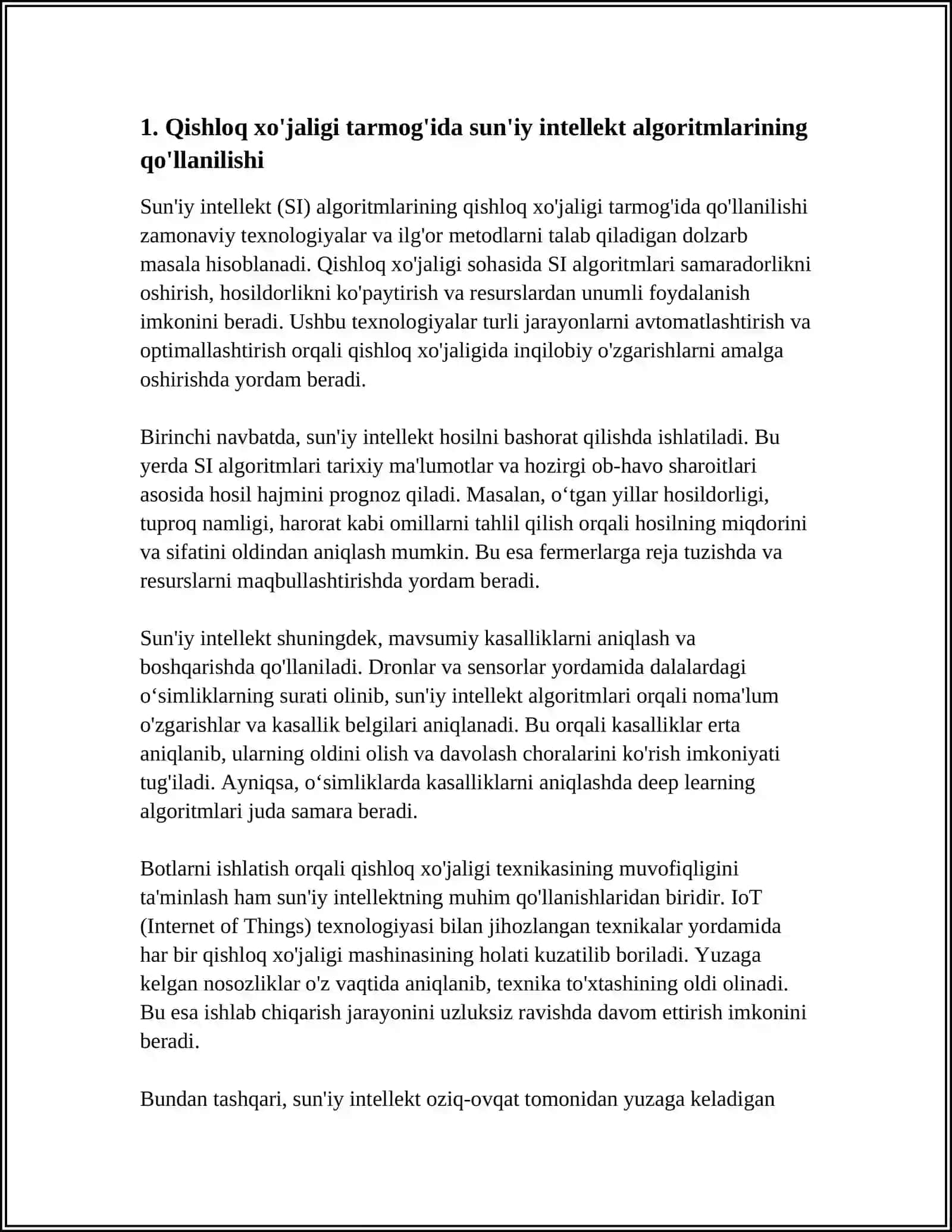 IQTISODIYOTNING TURLARI TARMOQLARIDA AI ALGORITMLARI QO'LLANILISHI 3