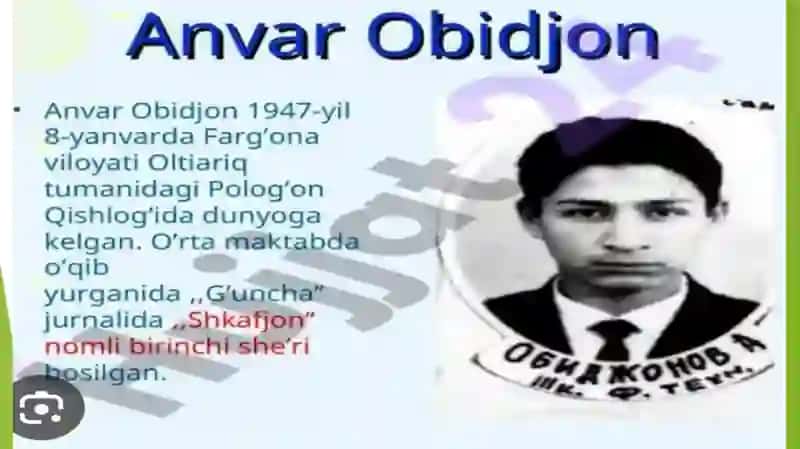 Anvar Obidjon - Bolalar Shoiri, Adibi va Dramaturgi 3