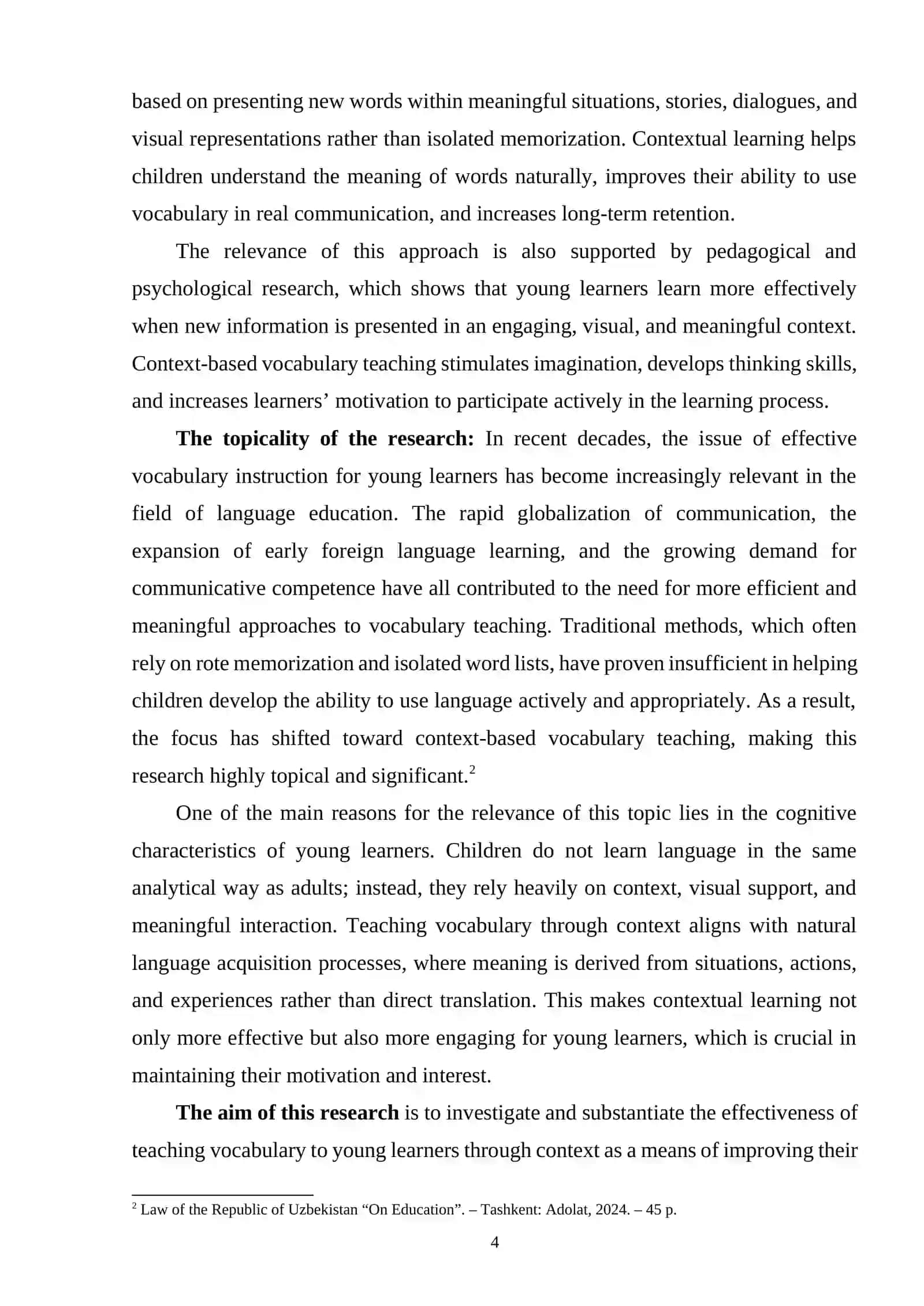 Teaching vocabulary to young learners through context 3