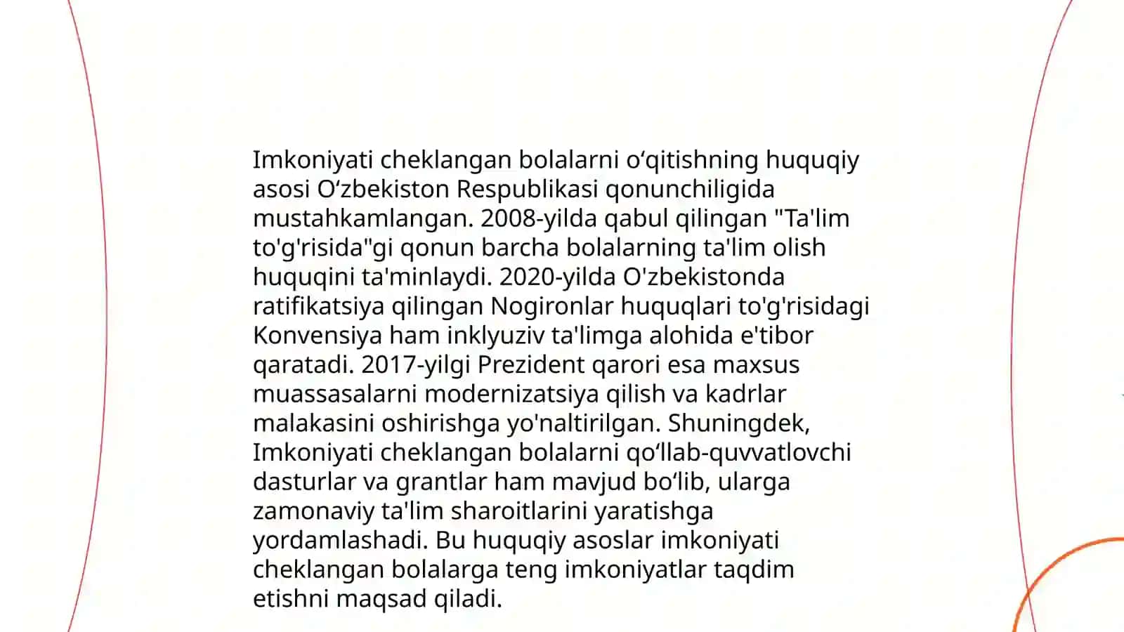Imkoniyati cheklangan bolalarni umumtaʼlim maktablarida oʻqitishda konseptual talablar 3