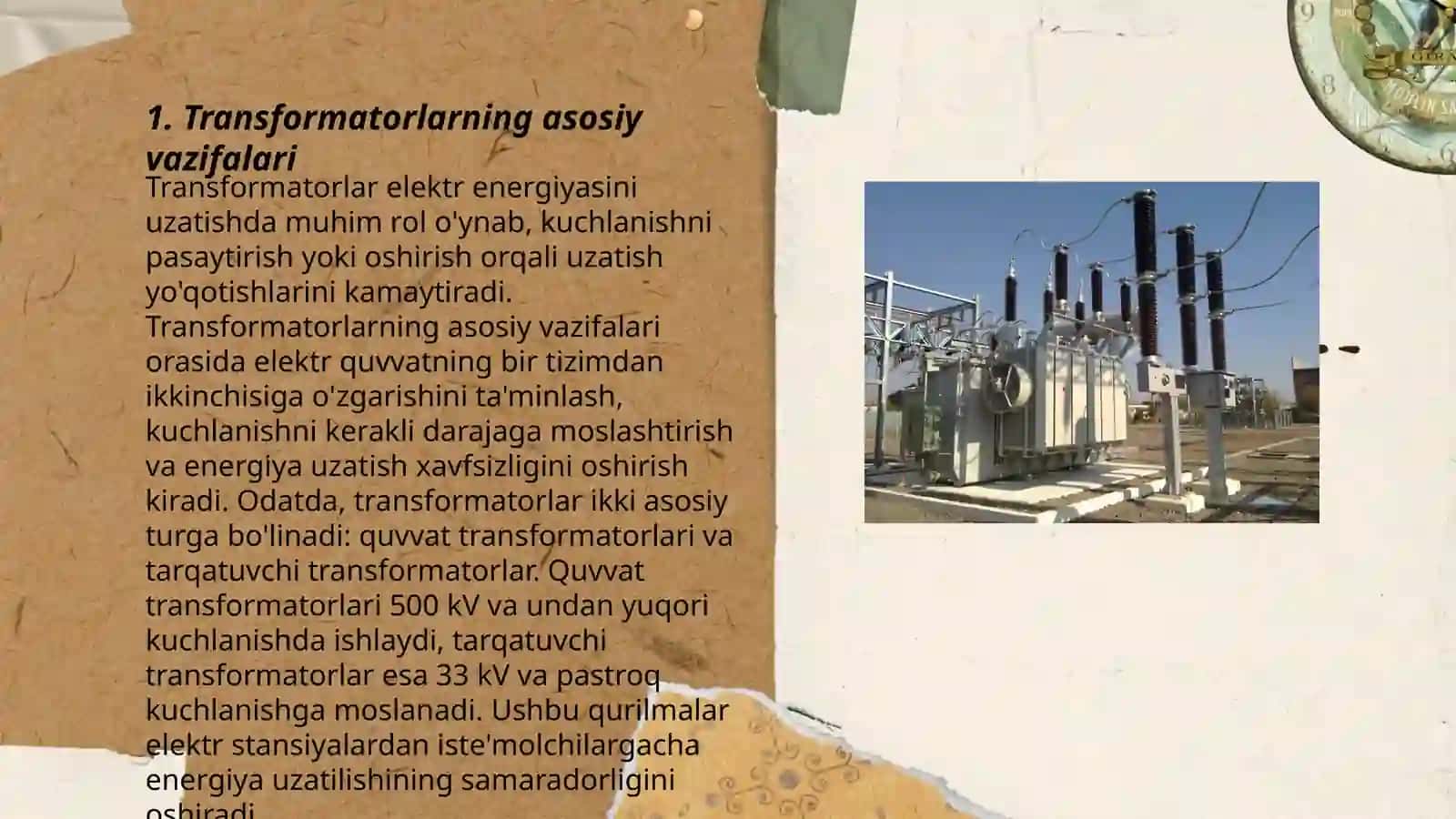 Transformatorlar turlari 3