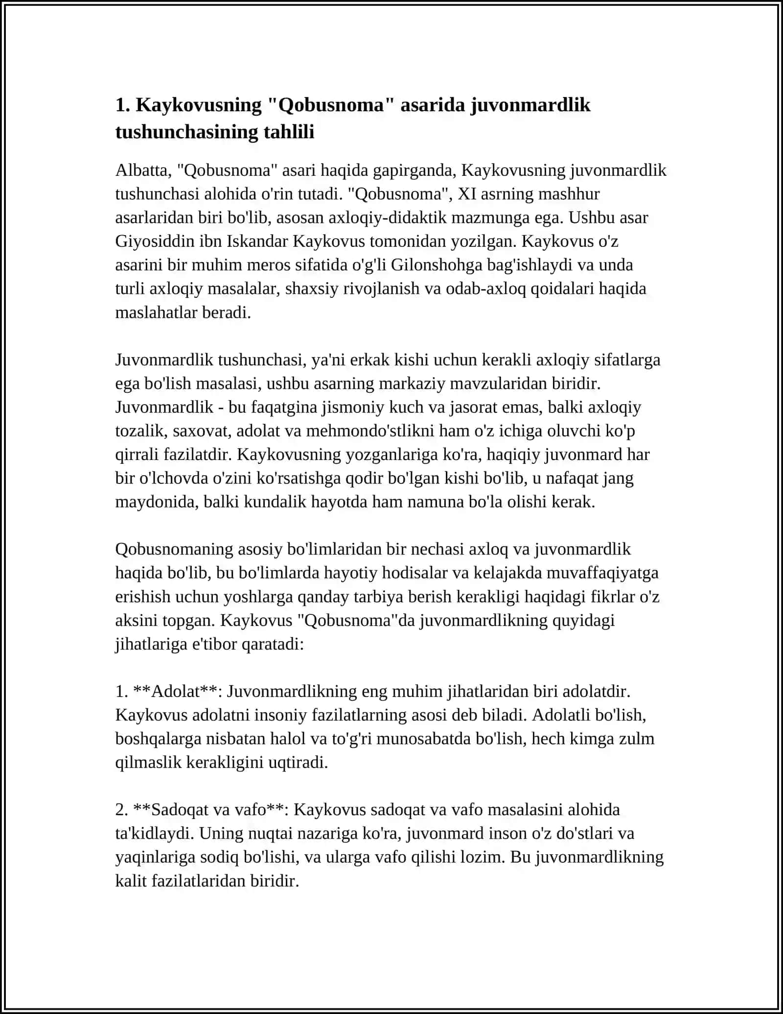KAYKOVUSNING,,QOBUSNOMAʼʼ ASARI VA JUVONMARDLIK TARBIYASI 3
