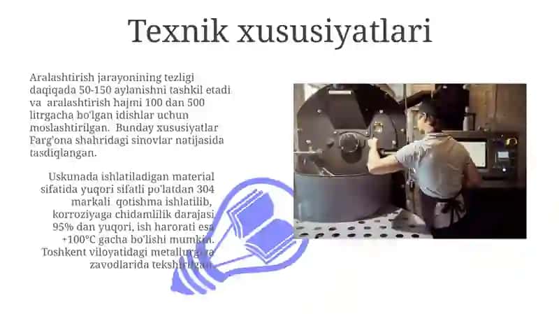 Bo-C Aralashtirgich Mashinasining Texnik Xususiyatlari 3
