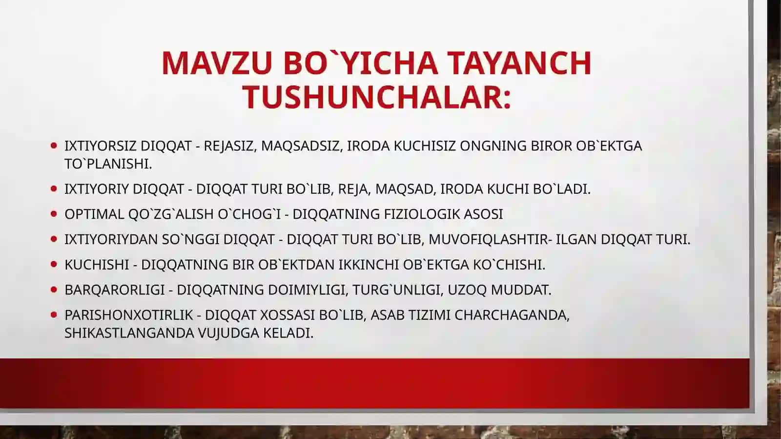 Diqqat va uning xususiyatlari 3