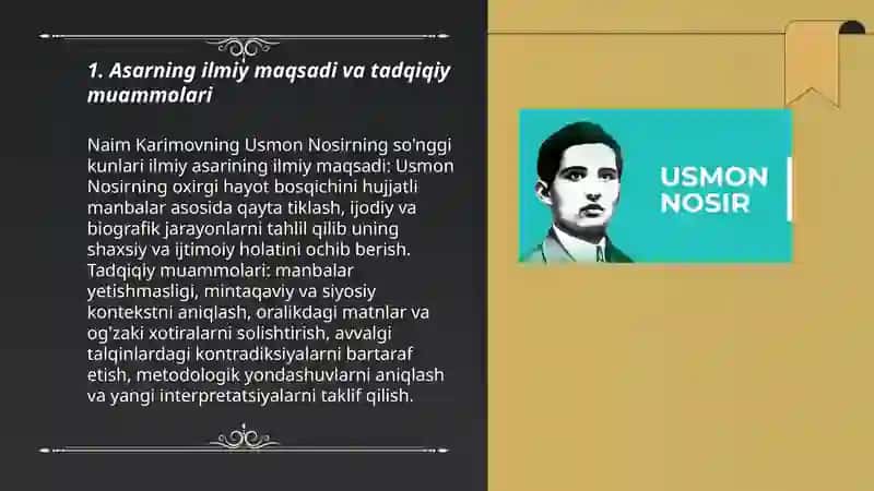 Usmon Nosirning so'nggi kunlari 3