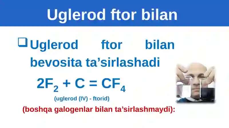 Uglerodning kimyoviy xossalari 3
