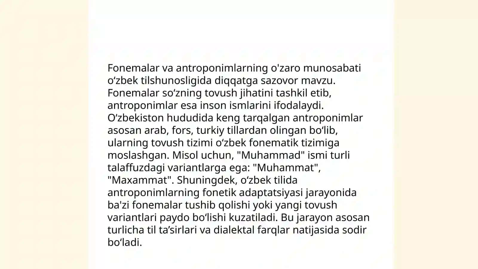 Fonemaning antroponim namoyon bo‘lishi 3