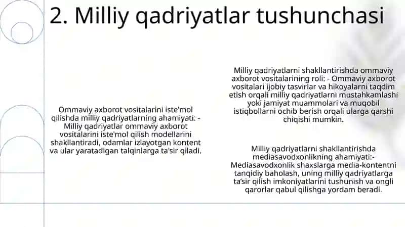 Mediamadaniyatni Shakllantirishda Milliy Qadriyatlarning O'Rni 3