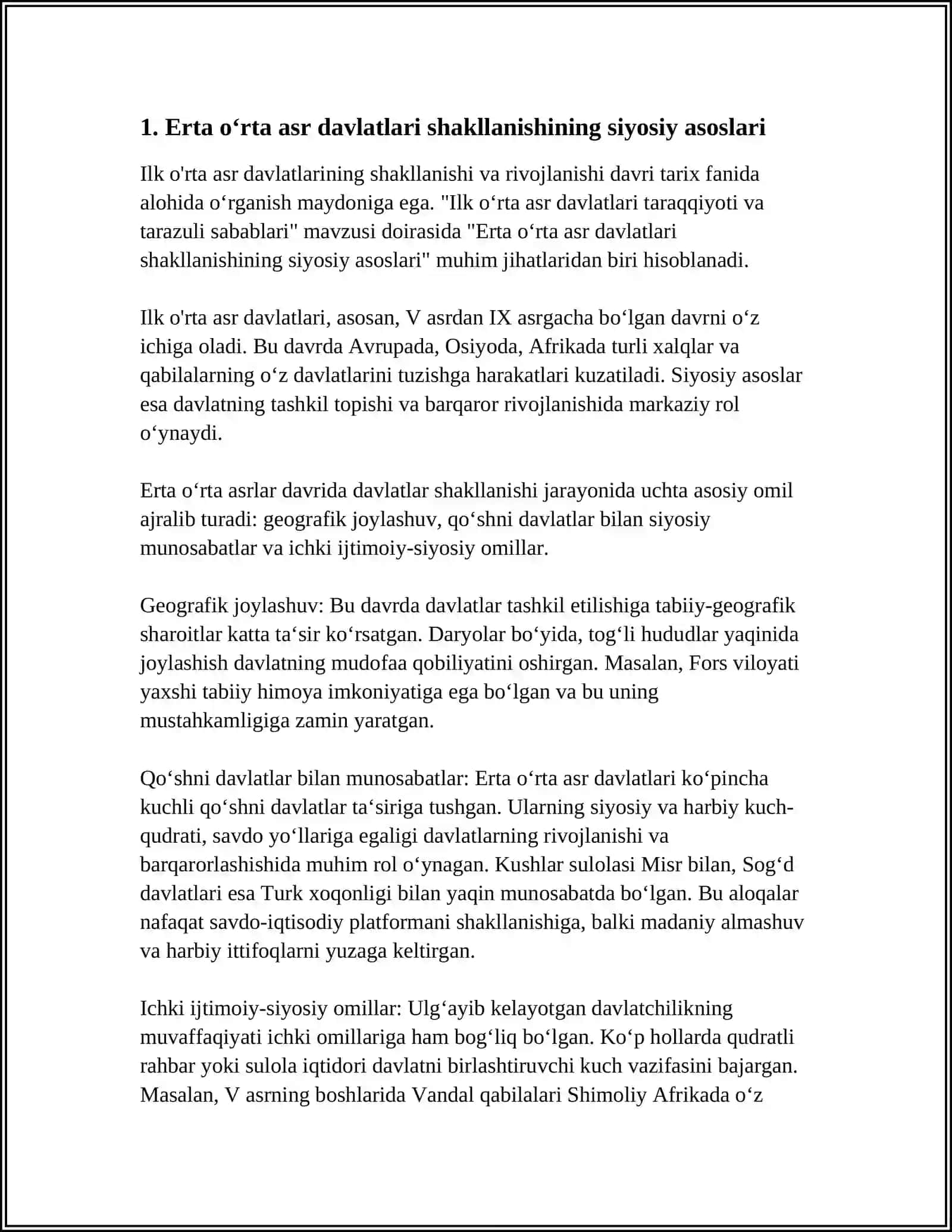 ILK ORTA ASR DAVLATLARI TARAQIYOTI VA TARAZULI SABABLARI 3
