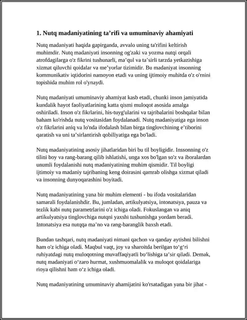 NUTQIY MADANIYAT SHAXSNING UMUMIY MADANIYATINING ENG MUHIM UNSURI EKANI 3