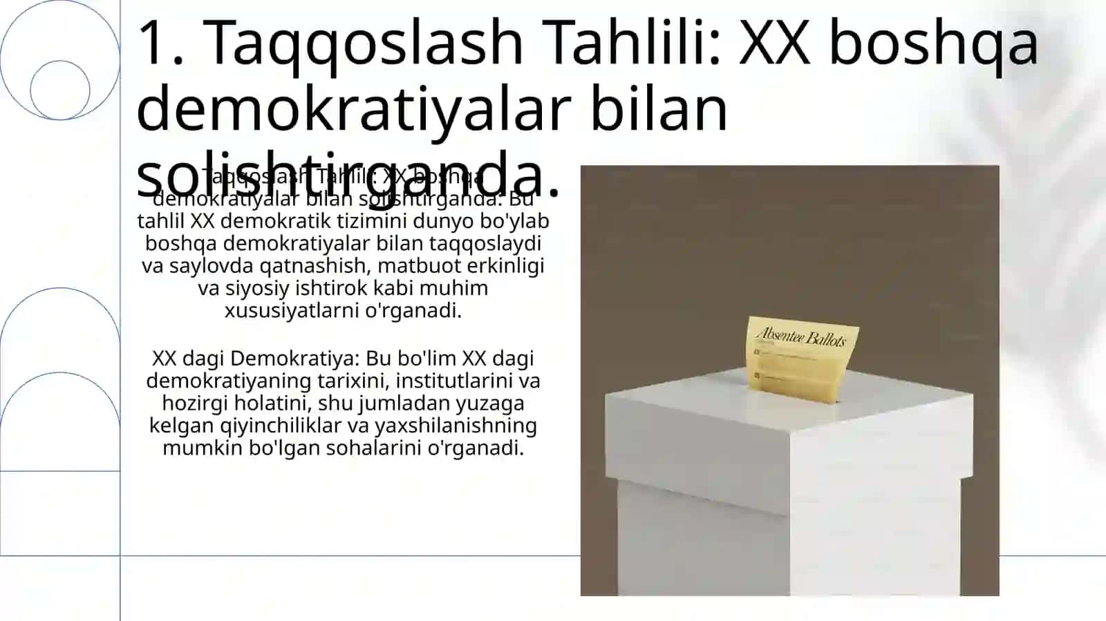 XX -asrda demokratiyasi 3