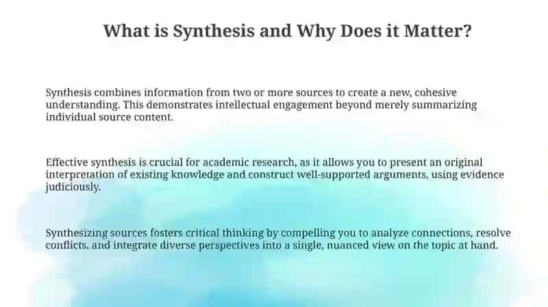 Synthesizing Sources Presentation 3