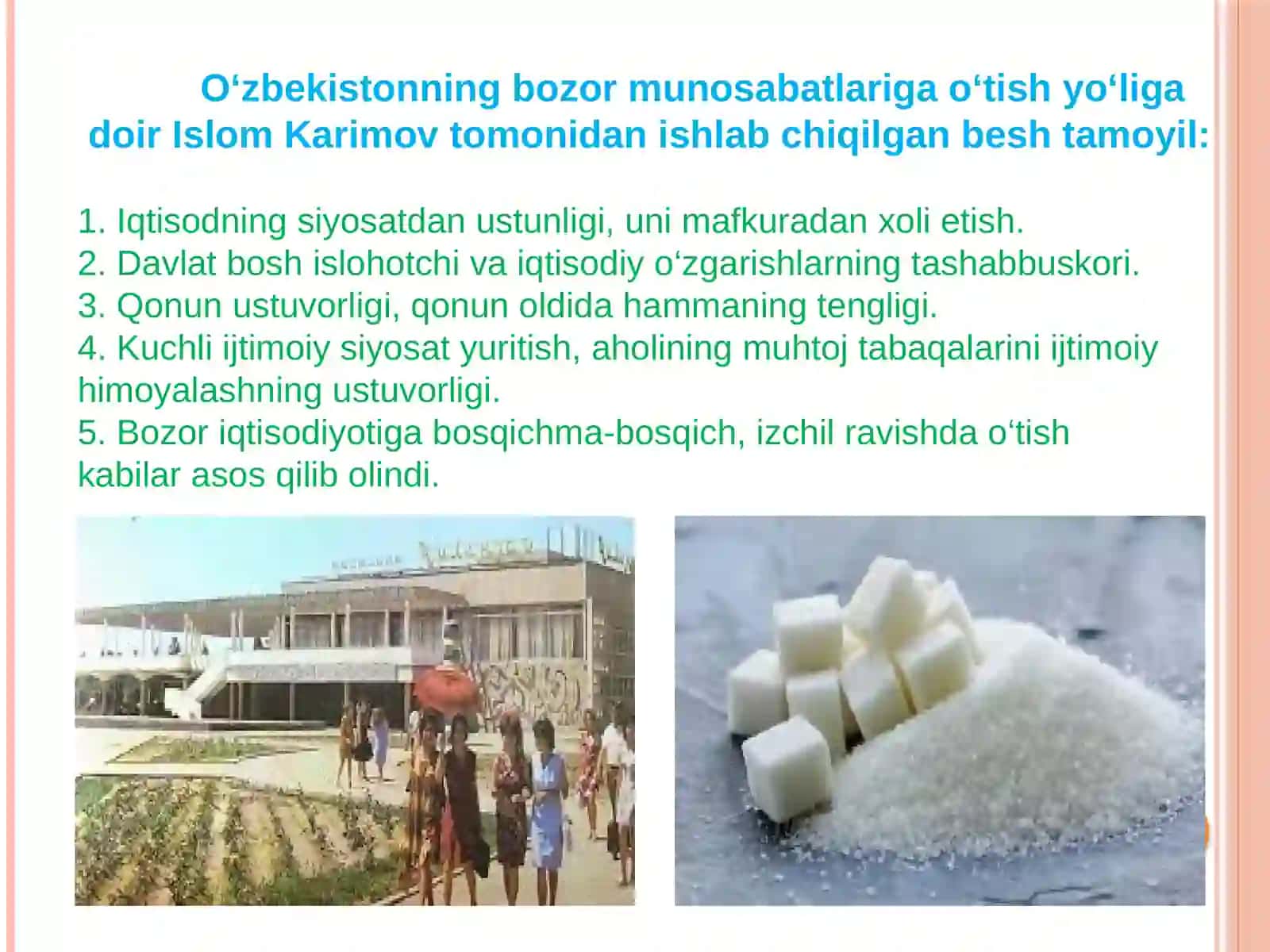 O‘zbekistonda Iqtisodiyislohlar Vaijtimoiy Siyosat 3