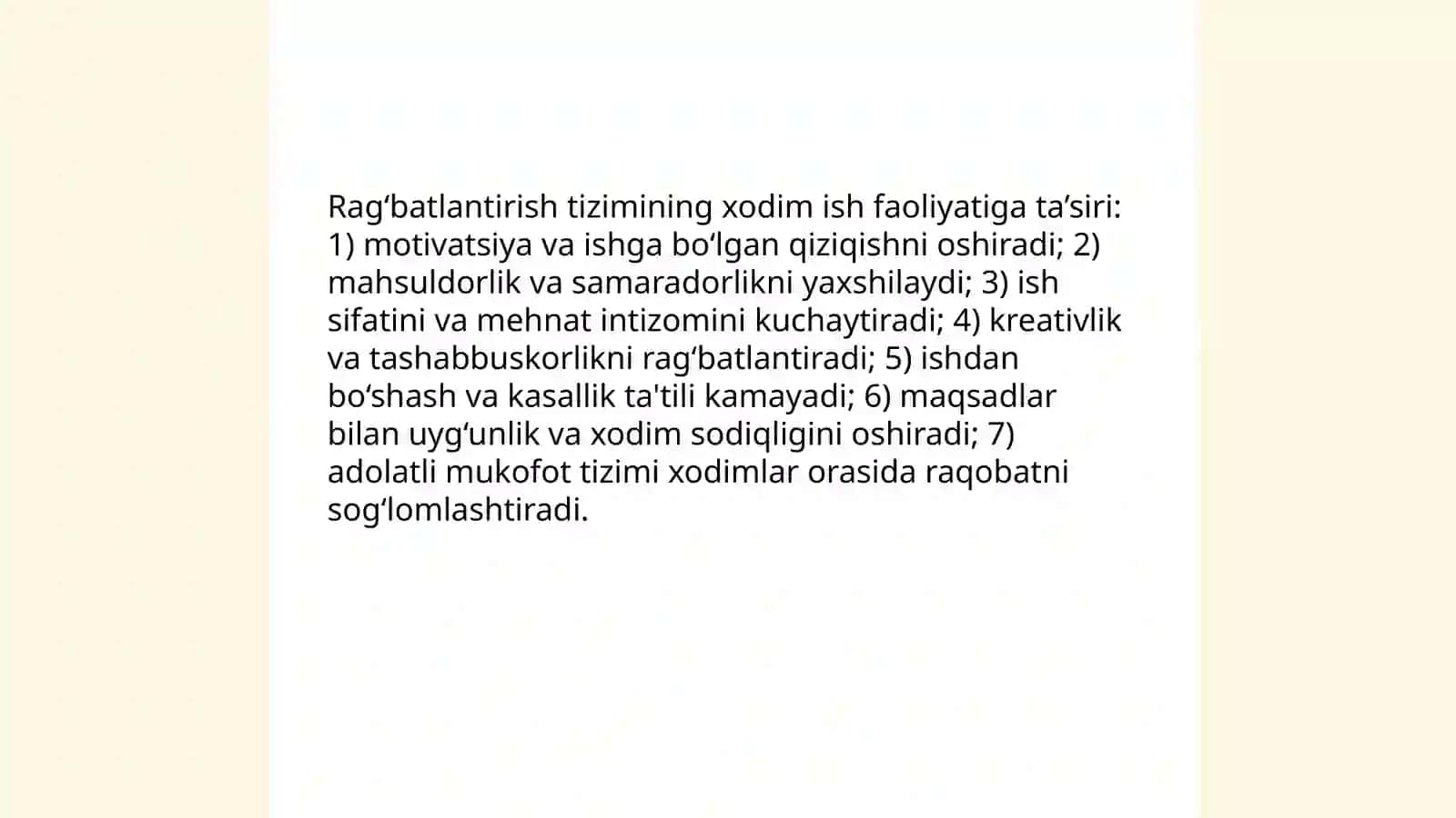 Rag‘batlantirish tizimlarining xodim xulqiga ta’siri 3