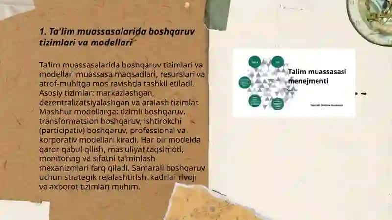 Ta'lim muassasalarini boshqarish usullari 3