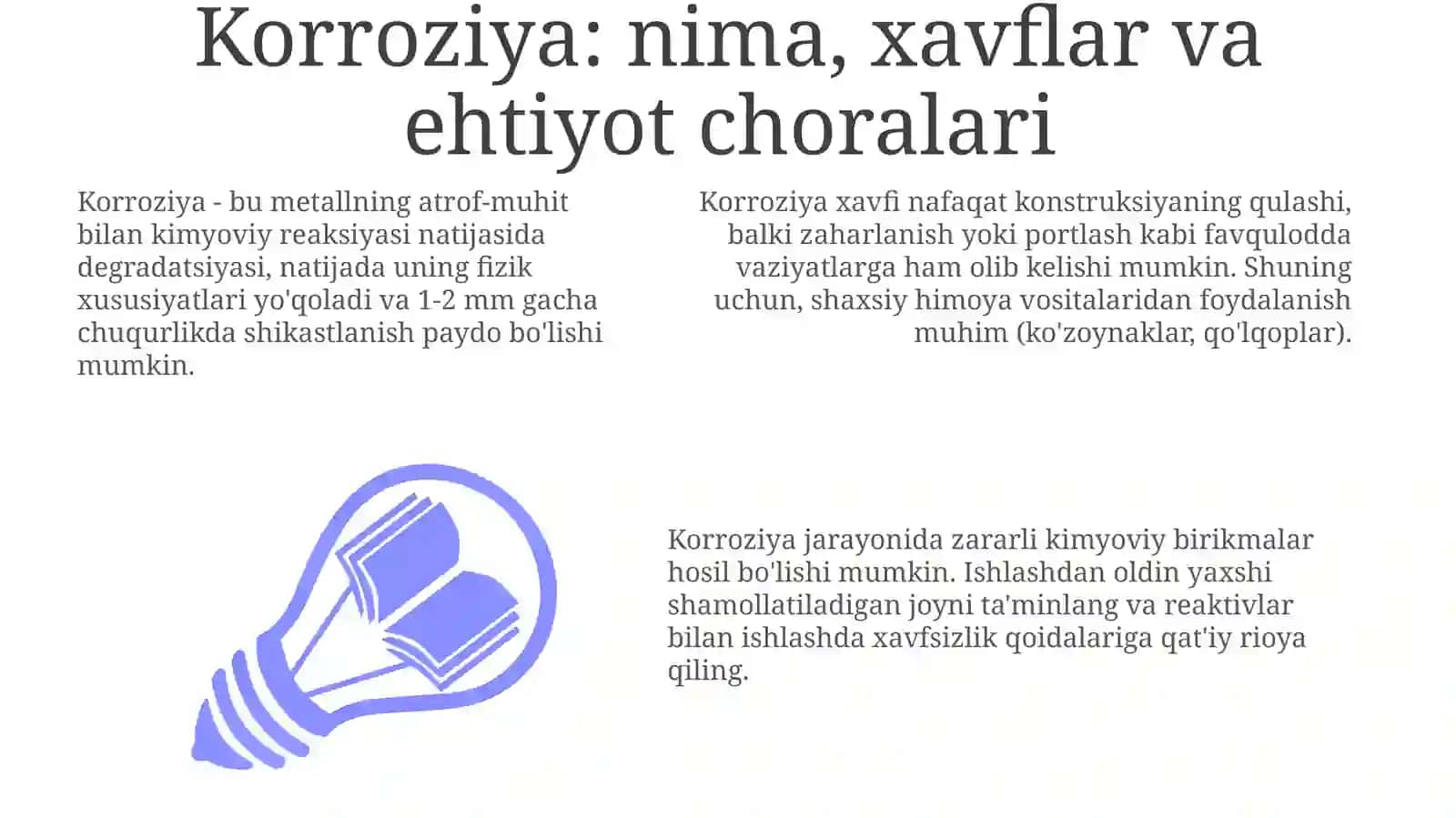 Korroziyani yoqotish 3