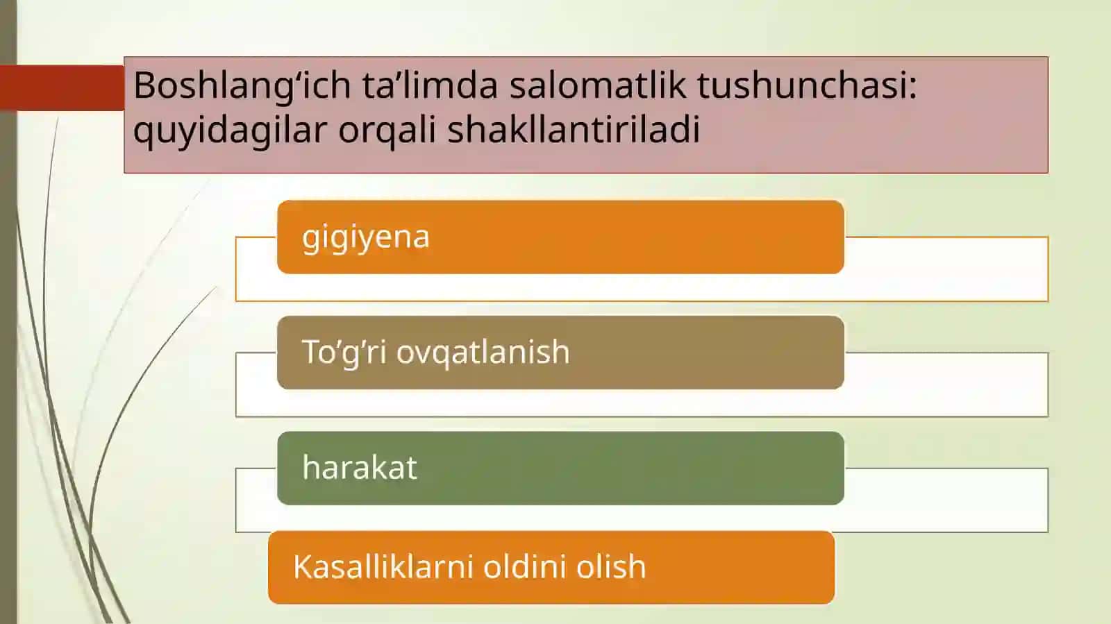 Odam va uning salomatligi. 1-2-3-4 sinf “Tabiiy fanlar” darsliklari bilan tanishish va tahlil qilish 3