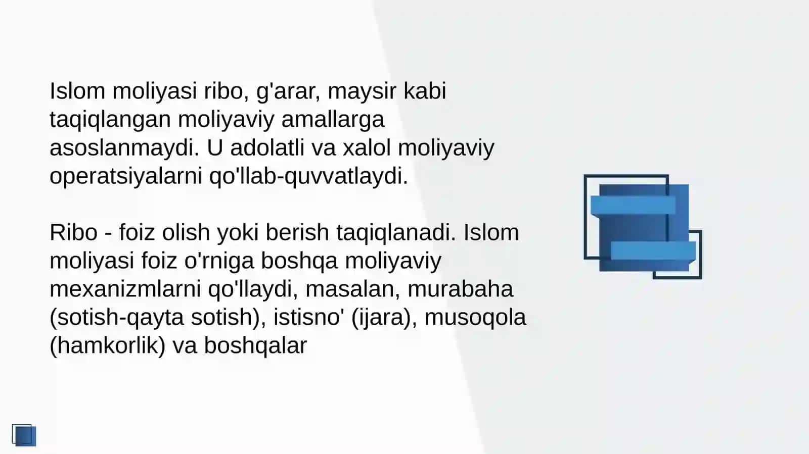 Islom moliyasi ribo, g'arar, maysir masalasi 3
