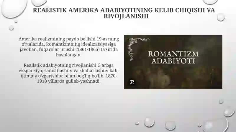 Amerika realistik adabiyoti 3
