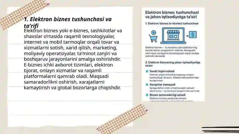 Elektron biznes: tushunchasi va jahon 3