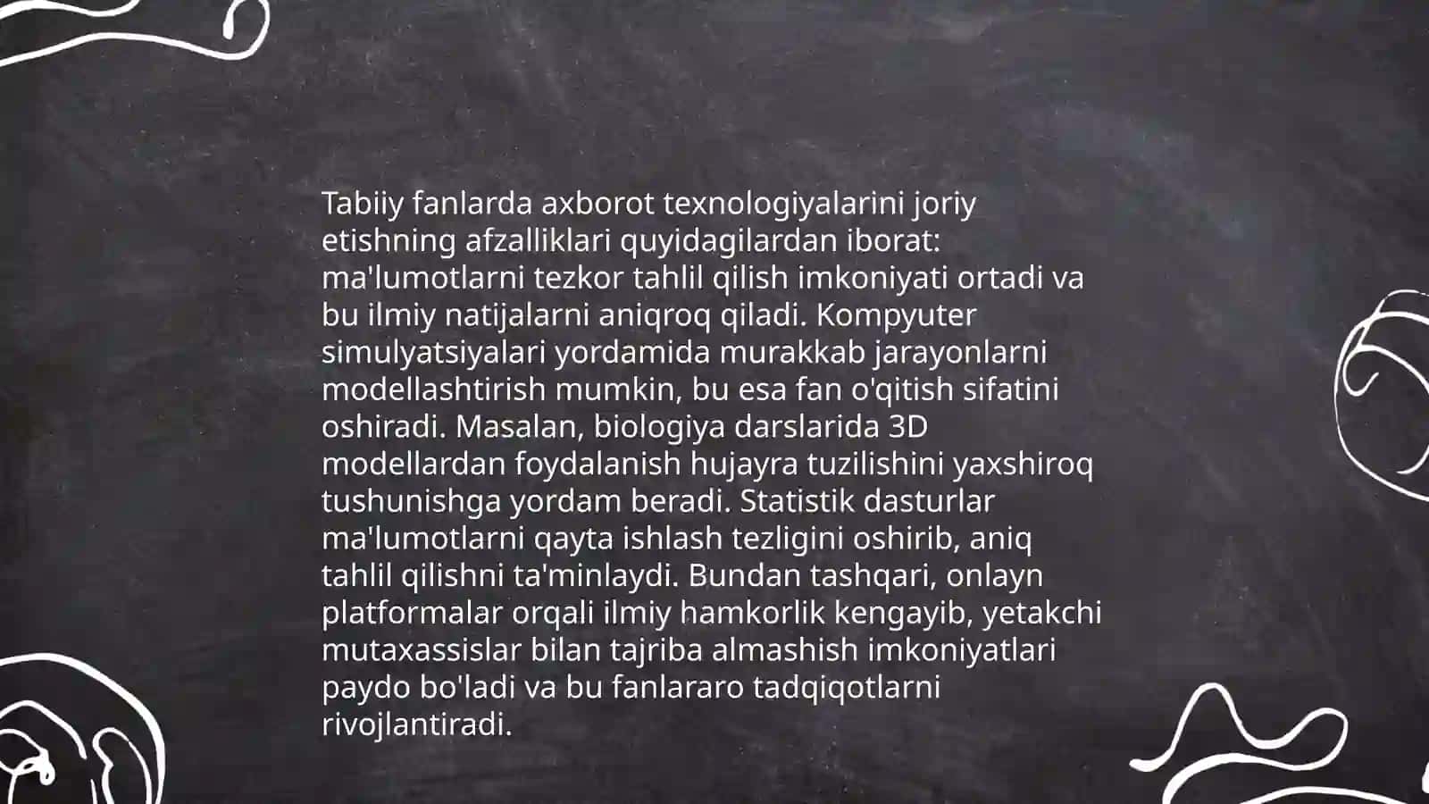 Tabiiy fanlarda axborot texnologiyalardan foydalanish 3