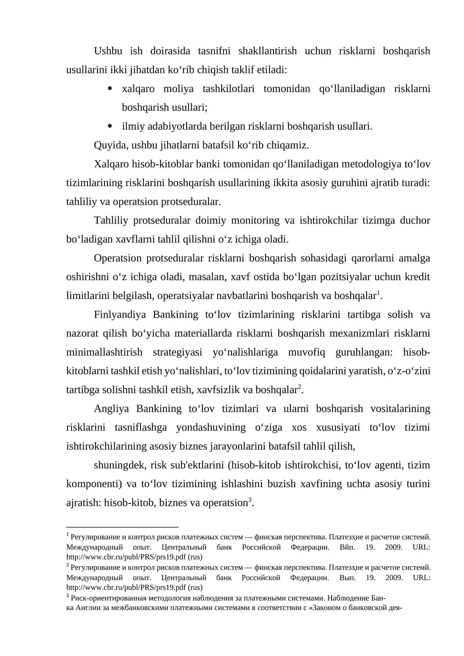 TO‘LOV TIZIMLARIDAGI RISKLARNI BOSHQARISHNI TAKOMILLASHTIRISH YO‘LLARI 3