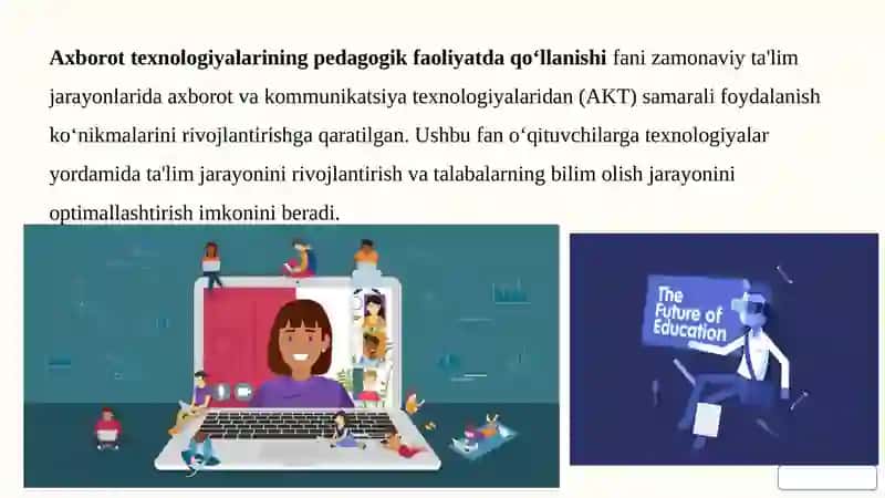 Pedagogik taʼlim jarayonlarida oʻqtuvchining zamonaviy axborot texnologiyalaridan samarali foydalanish 3