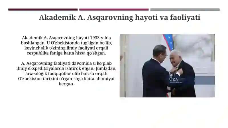 Akademik A.Asqarovning ilmiy faoliyati 3
