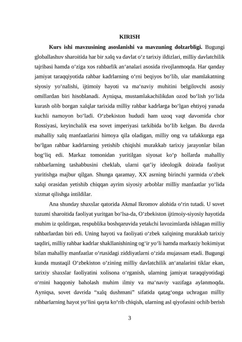 O‘zbekistonda milliy rahbar kadrlar faoliyati. Akmal Ikromov 3