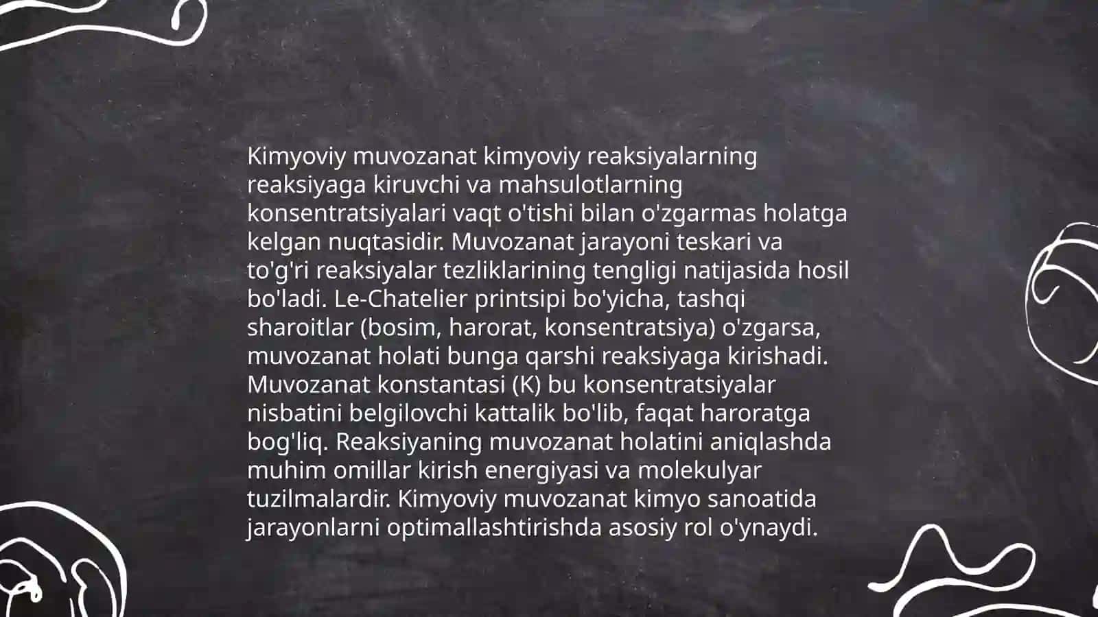 Kimyoviy muvozanat va ularning turlari 3