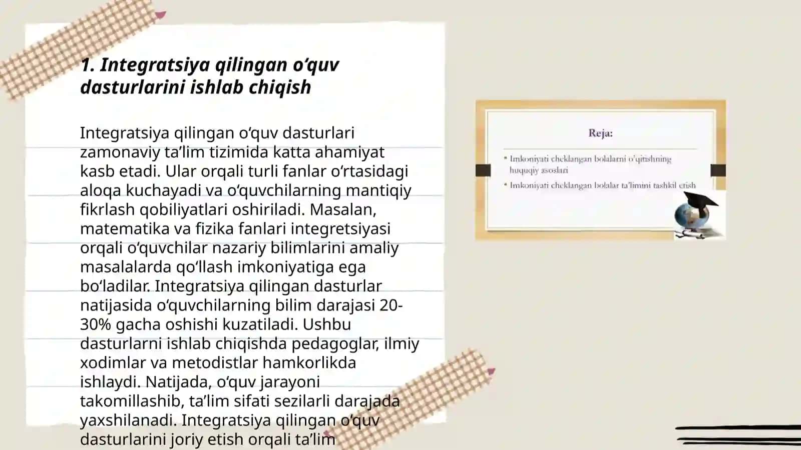 Integratsiya qilingan o‘quv dasturlarini ishlab chiqish 3
