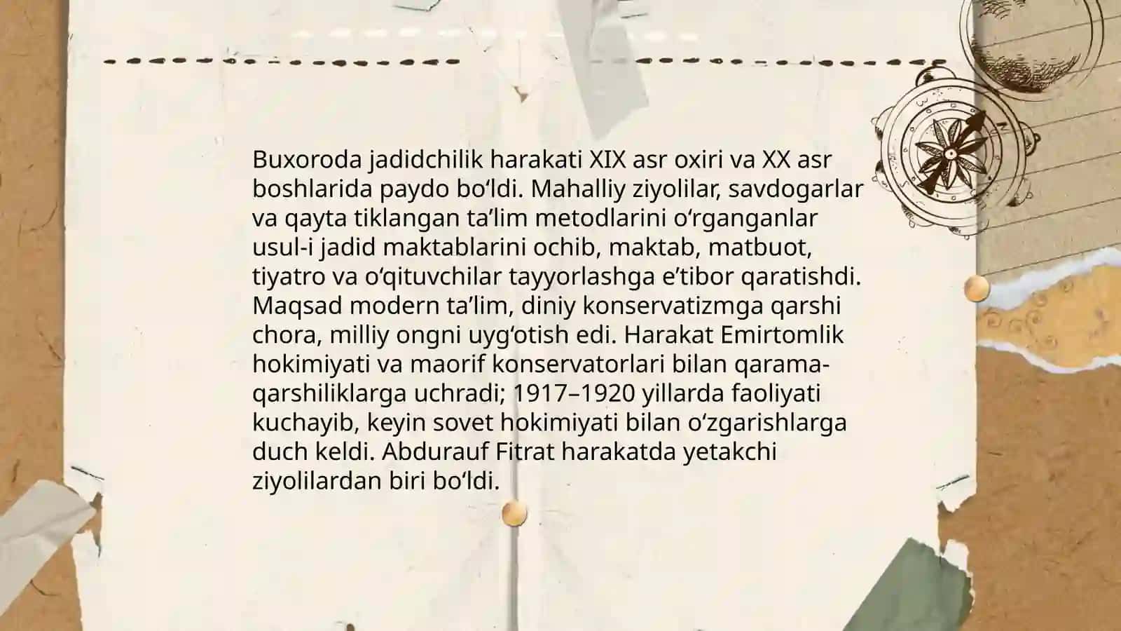 Buxorodagi jadidchilik va Yosh jadidchilar harakati 3