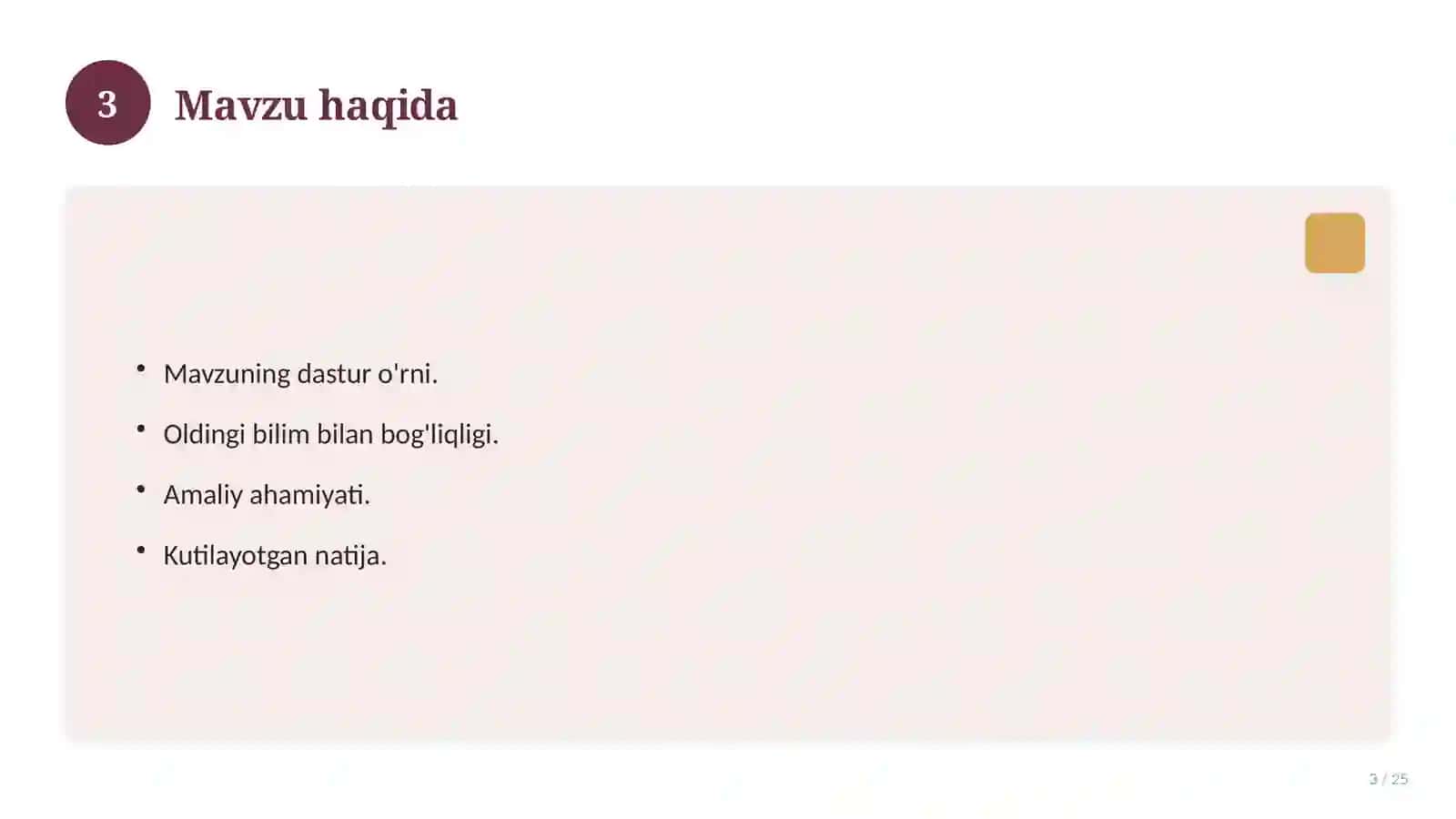 O'zbekiston tarixi fanidan 7-sinf uchun ochiq dars ishlanmasi 3