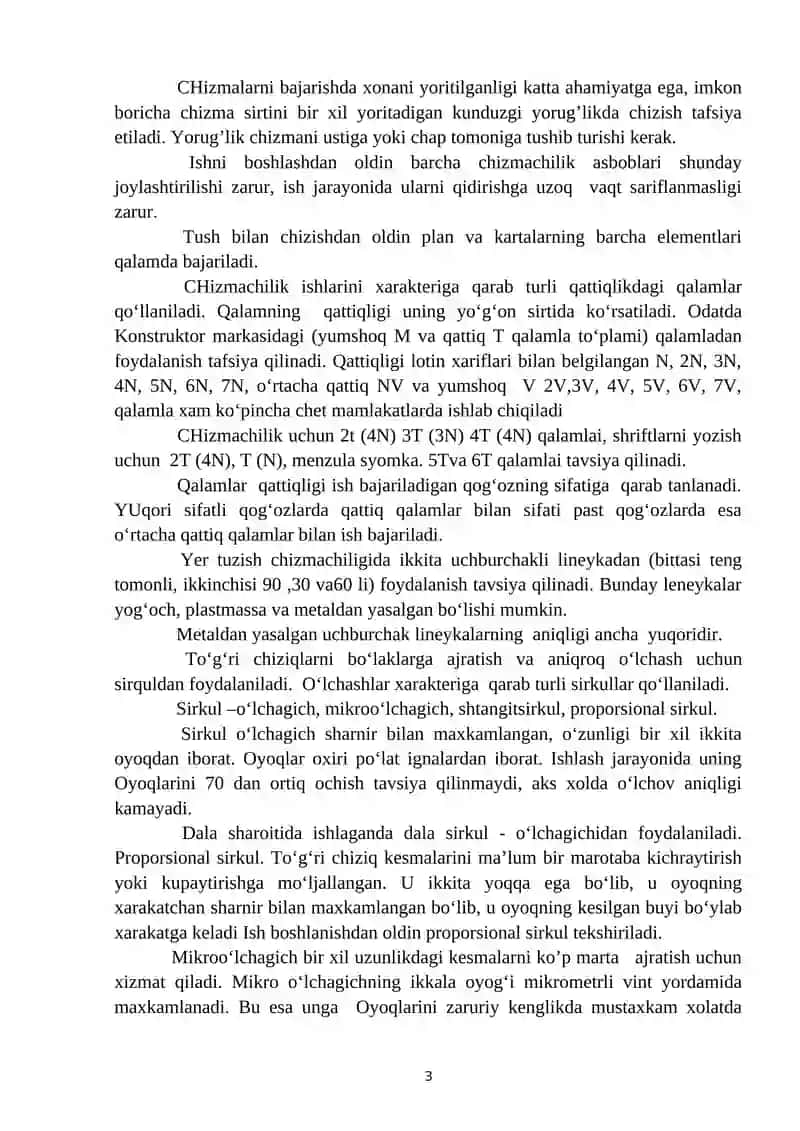 Kompyuter grafikasi va kartalarni jihozlash fanidan AMALIY MASHG’ULOTLAR 3