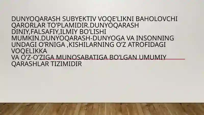 FALSAFIY DUNYOQARASHNING O’Z-O’ZINI ANGLASHDAGI RO’LI 3