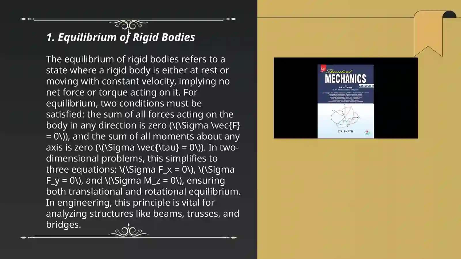 Theoretical Mechanics. Statics 3