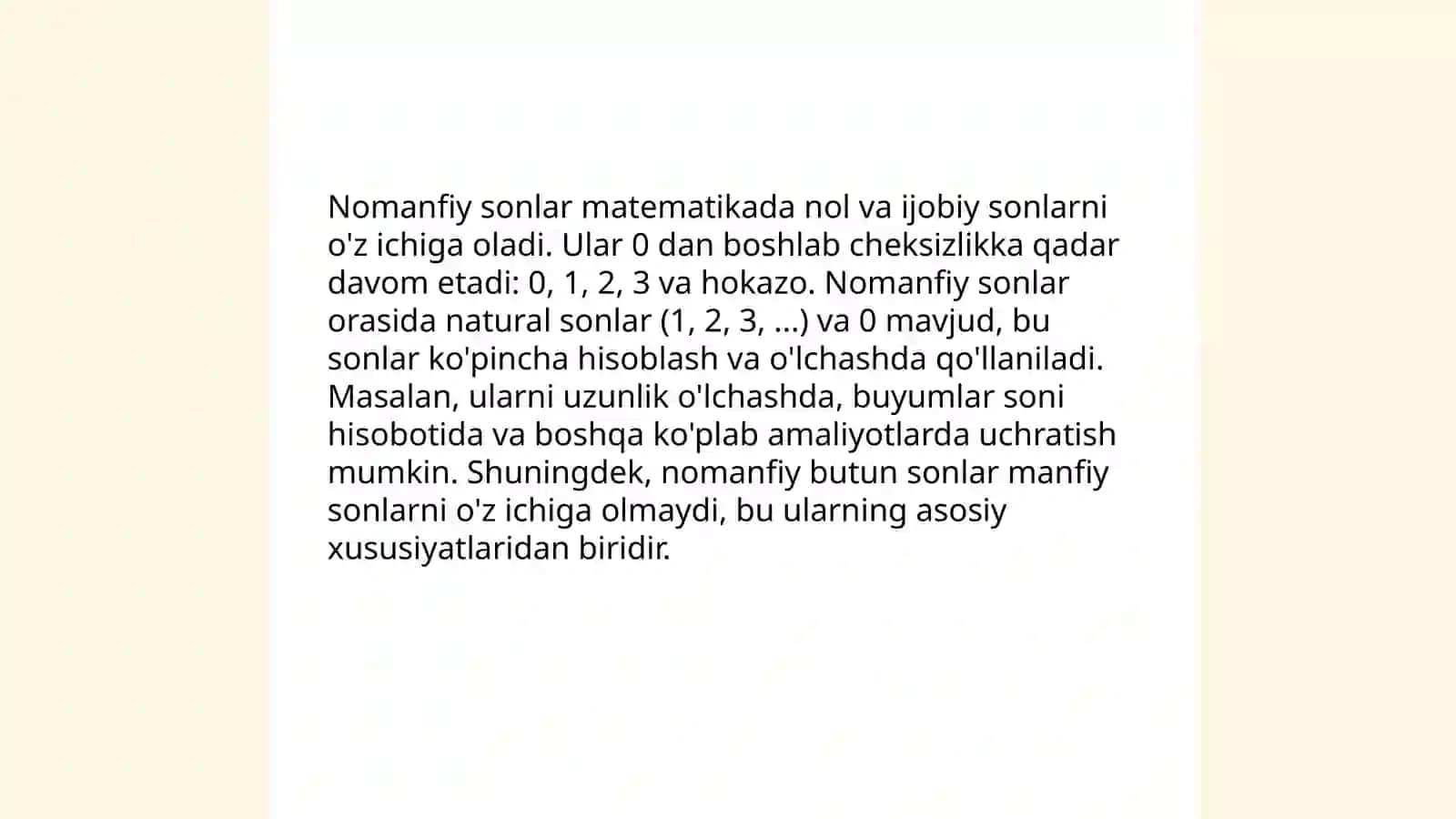 Nomanfiy sonlar ustida arifmetik amallarni oʻrgatish metodikasi 3